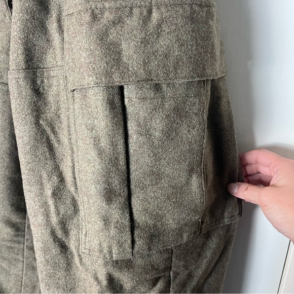 Men's Vintage British Army Wool Cargo Pants‎ Brown – Sz. 33 - Picture 9 of 9